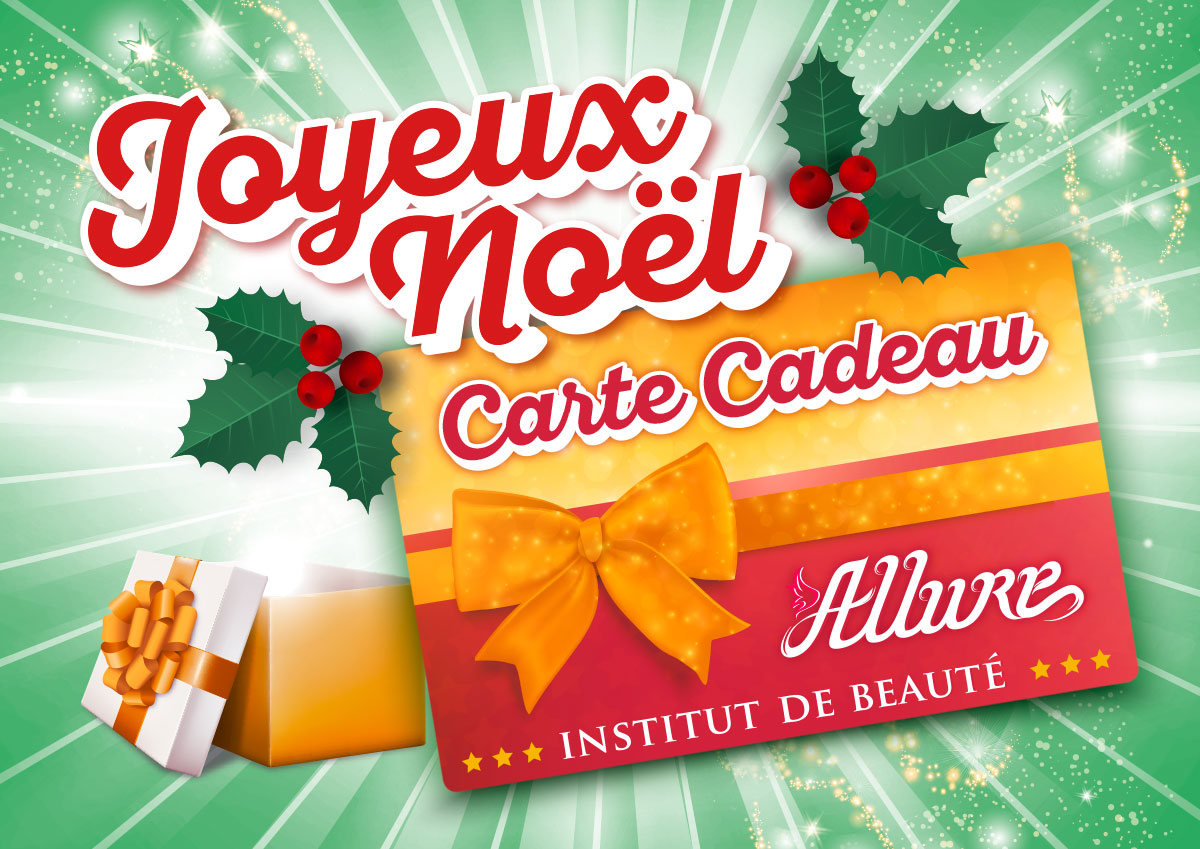 CARTE CADEAU de Noël : montant libre • Institut de beauté, dans le Var