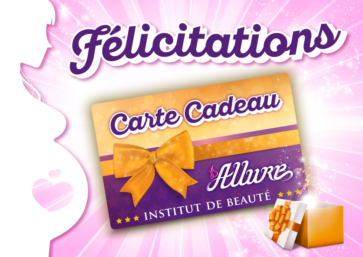 CARTE CADEAU de Grossesse : montant libre • Institut de beauté